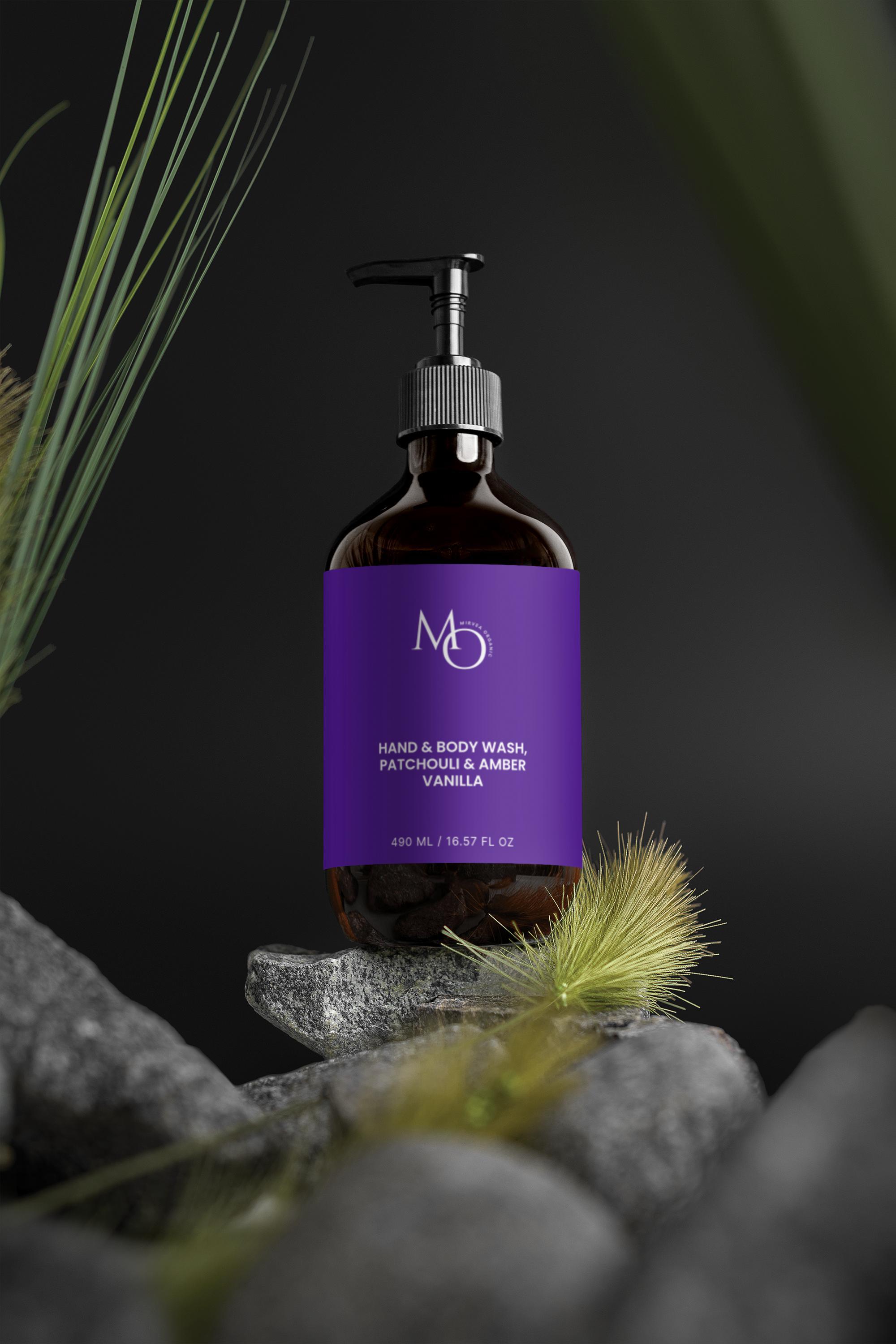 Hand & Body Wash, Patchouli & Amber Vanilla